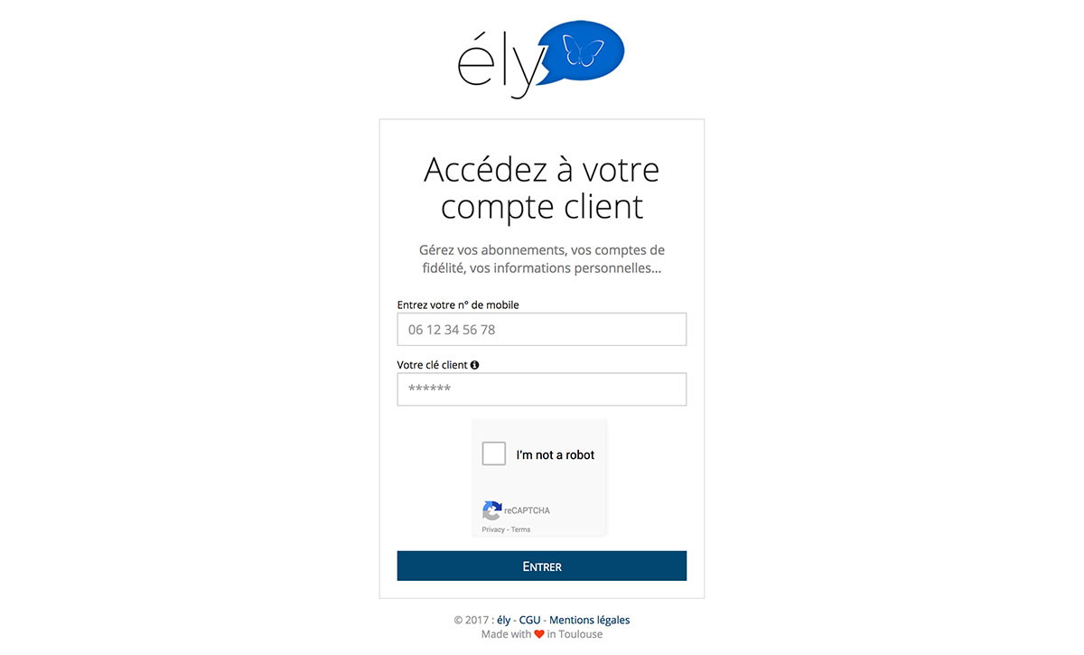 Ely client website